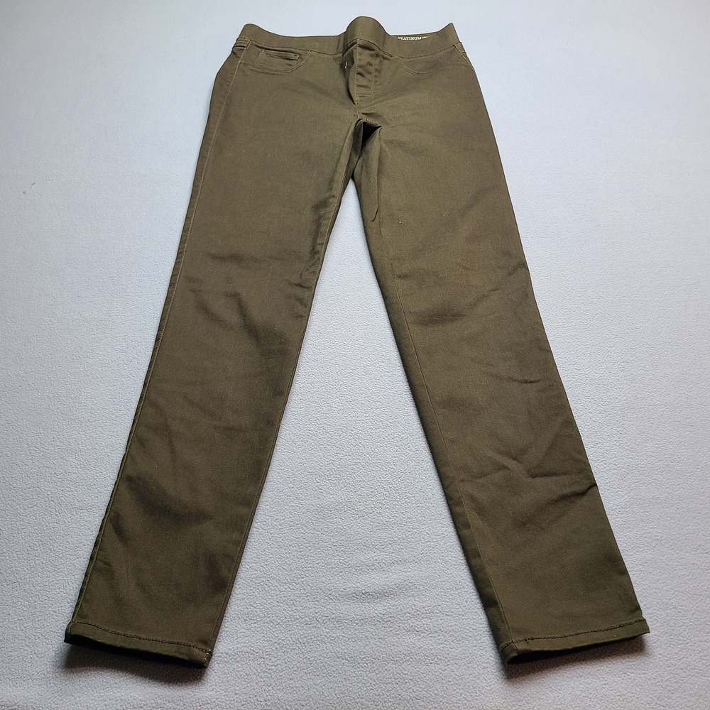 Natural Reflections Pants Womens M Olive Green Excellent Stretch Pull On